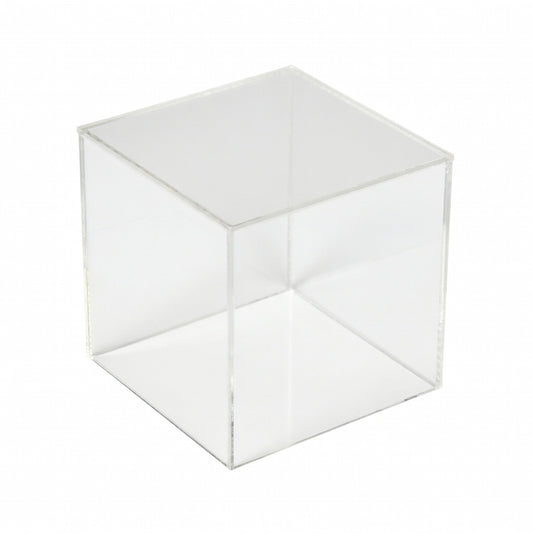 1/8" Thick Clear Acrylic 5 Sided Square Cubes