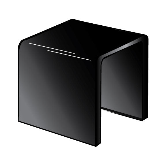 Black Square Acrylic Riser Displays