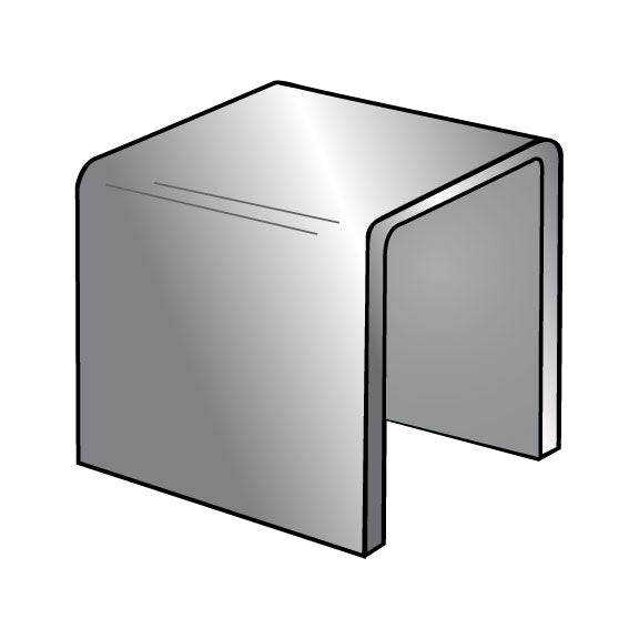 Mirrored Square Acrylic Riser Displays