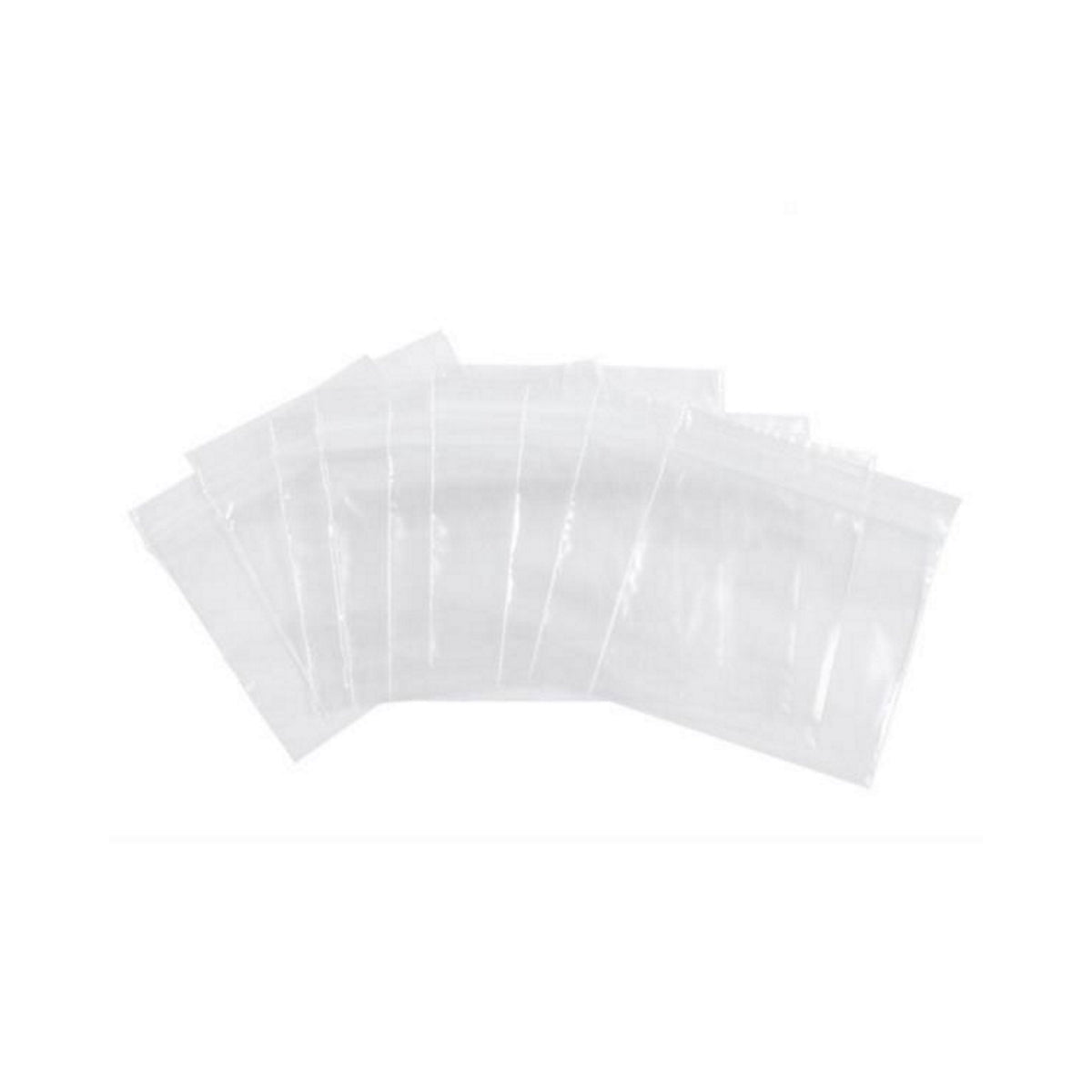 2 Mil 6 x 6 Clear Resealable Poly Bags, Pack of 100