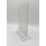 Top Load 5 x 7 Sign Holder with Business Card Holder
