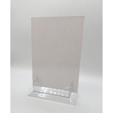 Top Load 5 x 7 Sign Holder with Business Card Holder