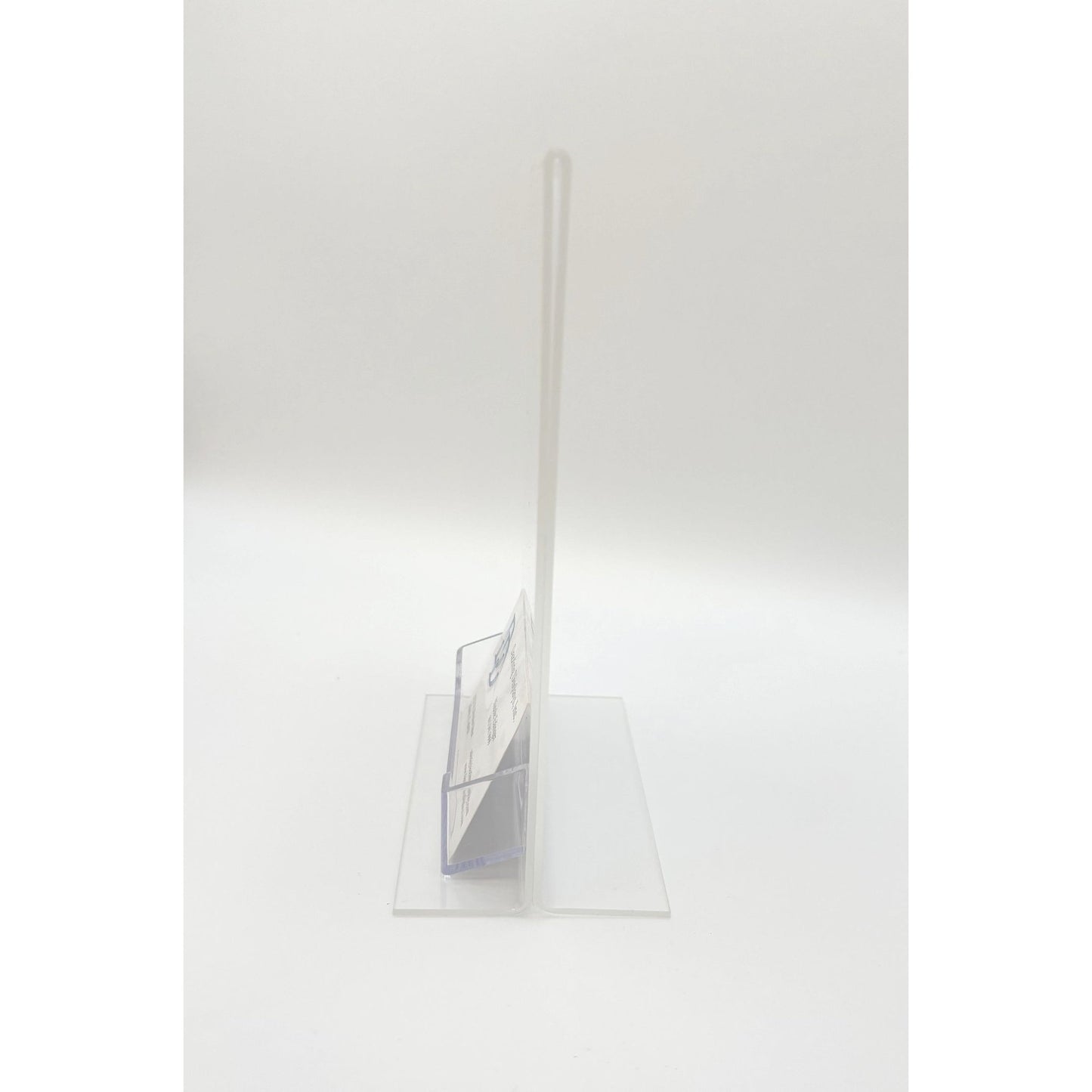 Bottom Load 5 x 7 Sign Holder with Business Card Holder