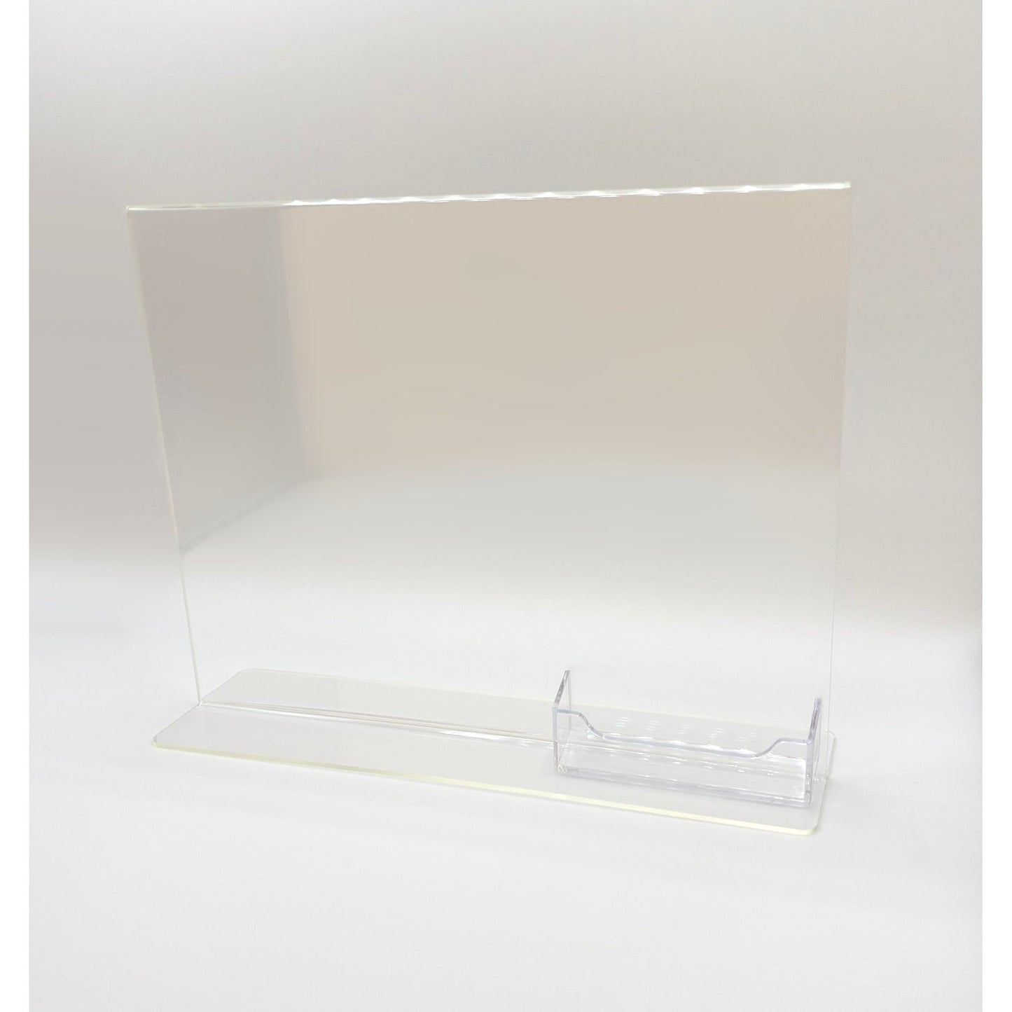 Top Load 11 x 8.5 Sign Holder with Business Card Holder