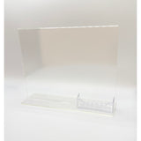 Top Load 11 x 8.5 Sign Holder with Business Card Holder