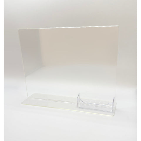 Top Load 11 x 8.5 Sign Holder with Business Card Holder