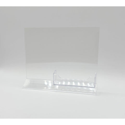 Top Load 7 x 5 Sign Holder with Business Card Holder
