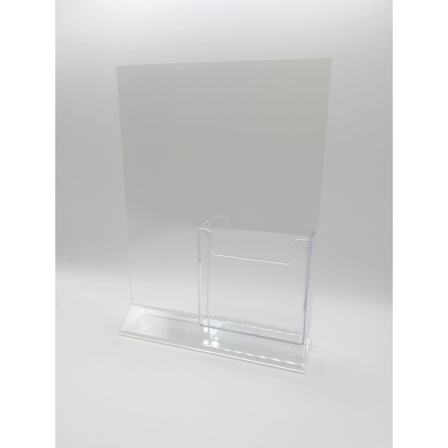 Top Load 8 x 10 Sign Holder with Brochure Holder