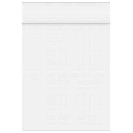 2 Mil 5" x 7" Clear Resealable Zip Lock Poly Bags, Pack of 100