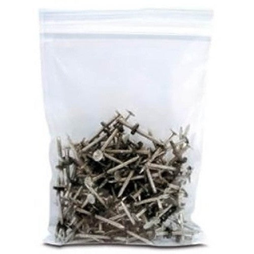 4 Mil 3" x 3" Clear Resealable Zip Lock Poly Bags, 100-Pack