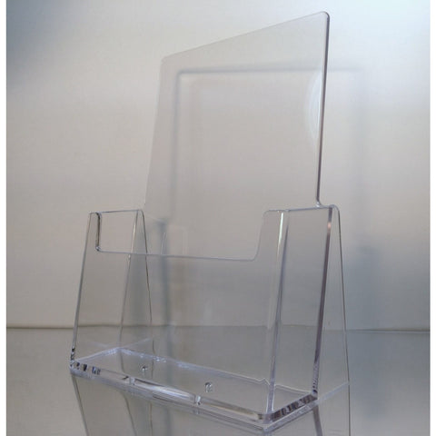 Clear 5.5" x 8.5" Bi-Fold Countertop Brochure Holder