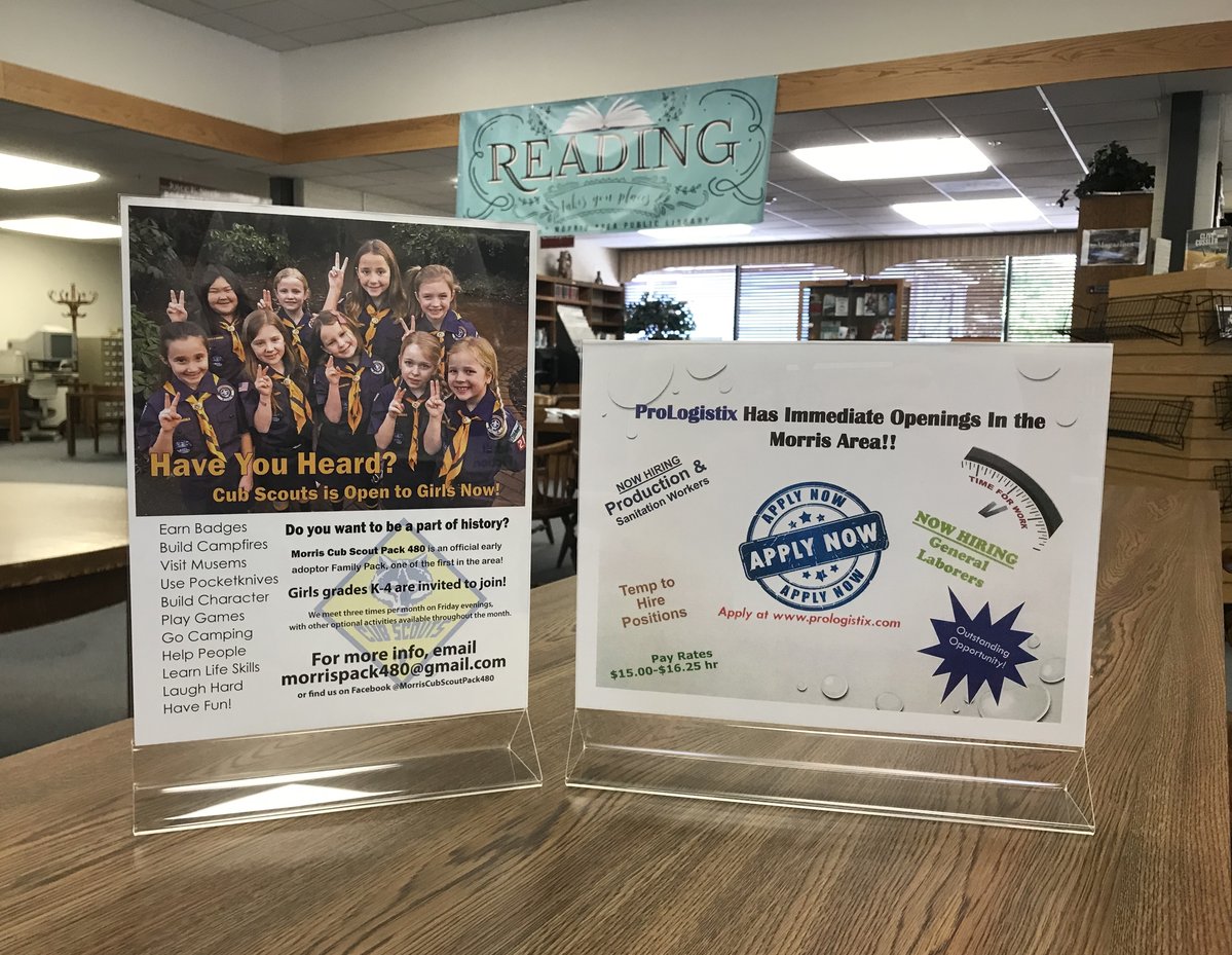 Double-Sided, Top-Loading Sign Holders