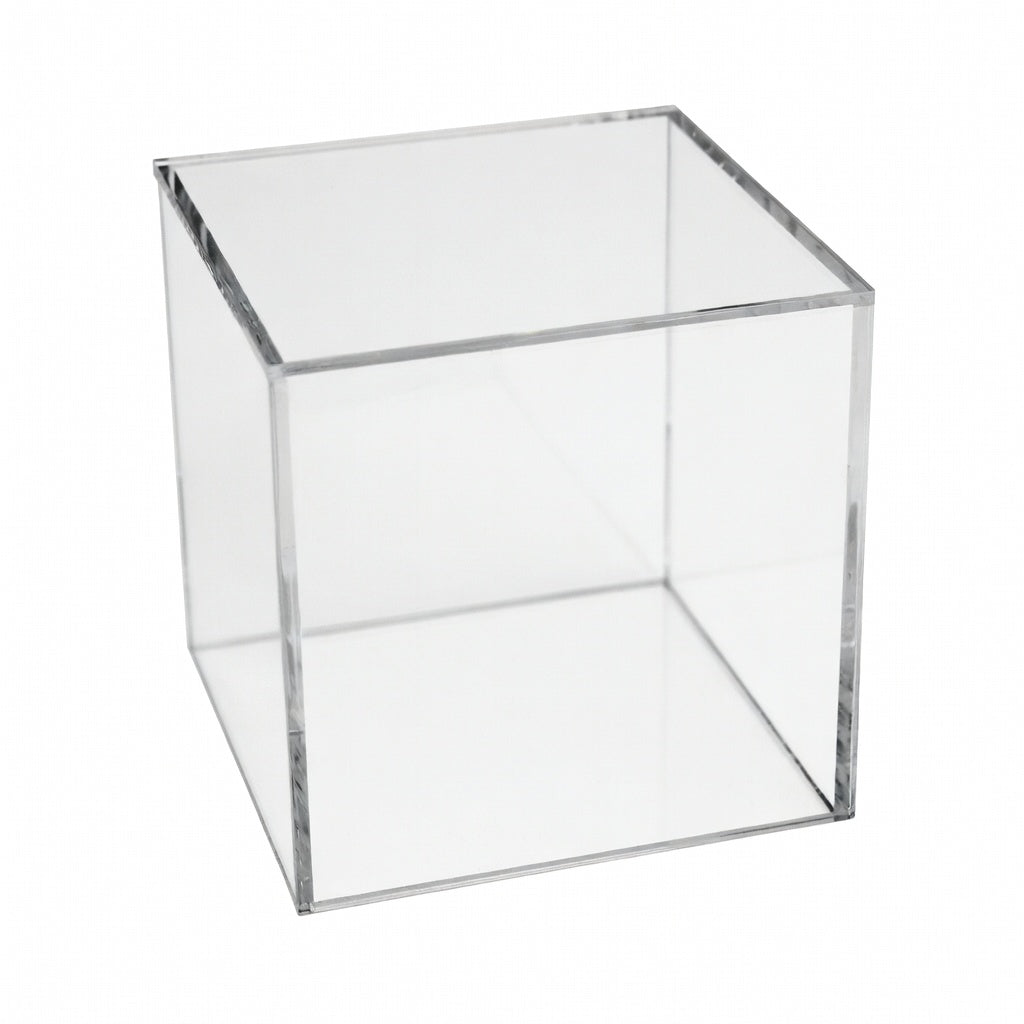 3/16" Thick Clear Acrylic 5 Sided Square Cubes