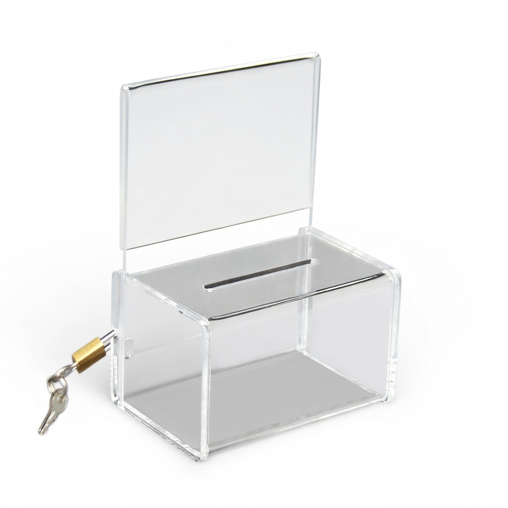 Clear Acrylic Mini Donation Box