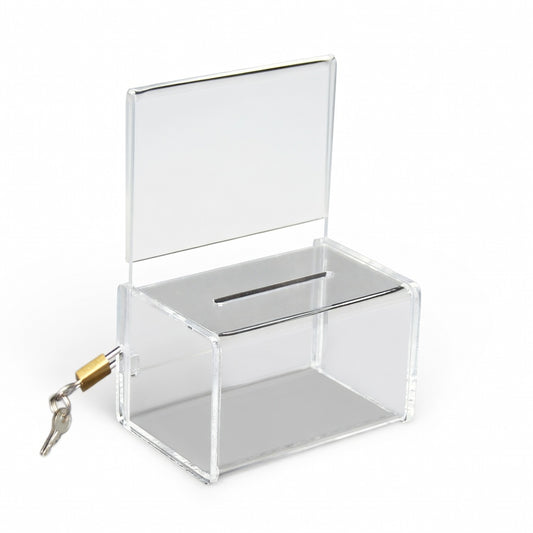 Clear Acrylic Mini Donation Box