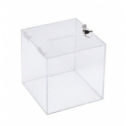 Large Clear Acrylic Donation Box