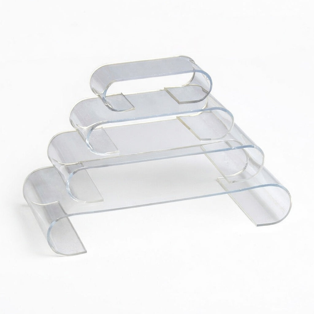 Acrylic Scroll Riser Displays