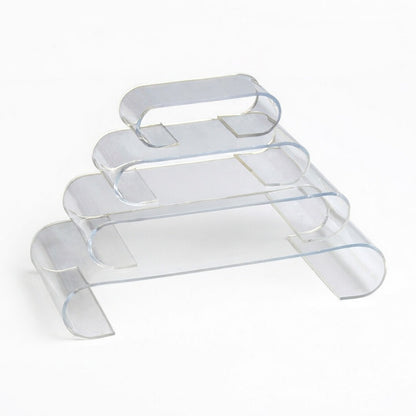 Acrylic Scroll Riser Displays