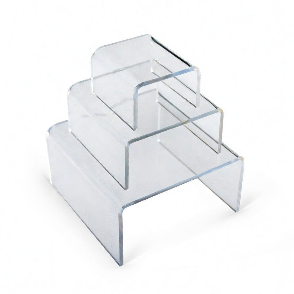 Small Tiered Acrylic Riser Displays – Dazzling Displays