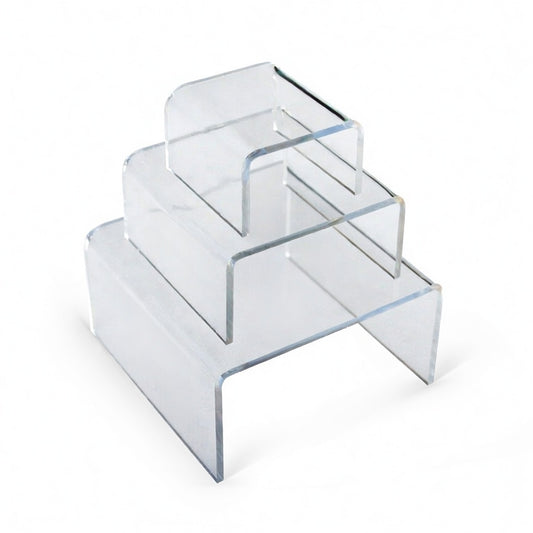 Small Tiered Acrylic Riser Displays