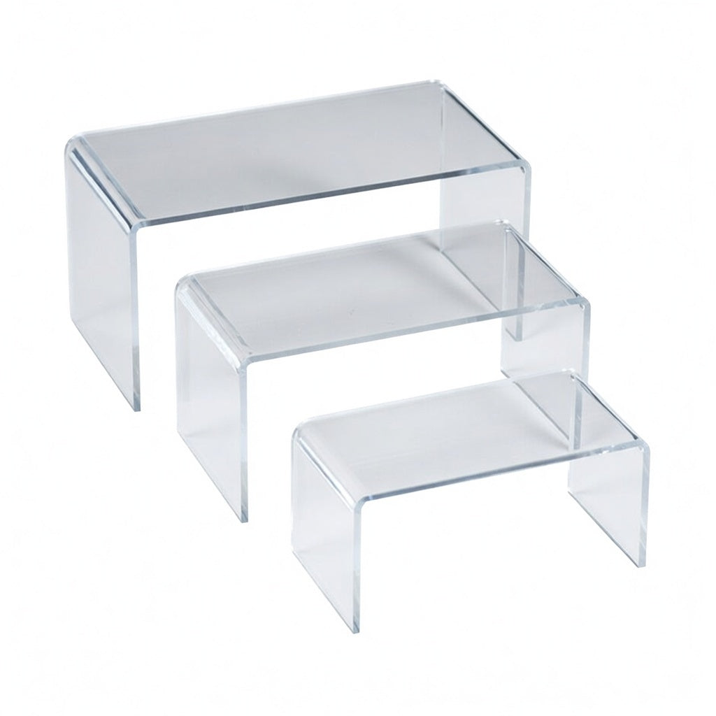 1/4-Inch Thick Wide Acrylic Riser Displays