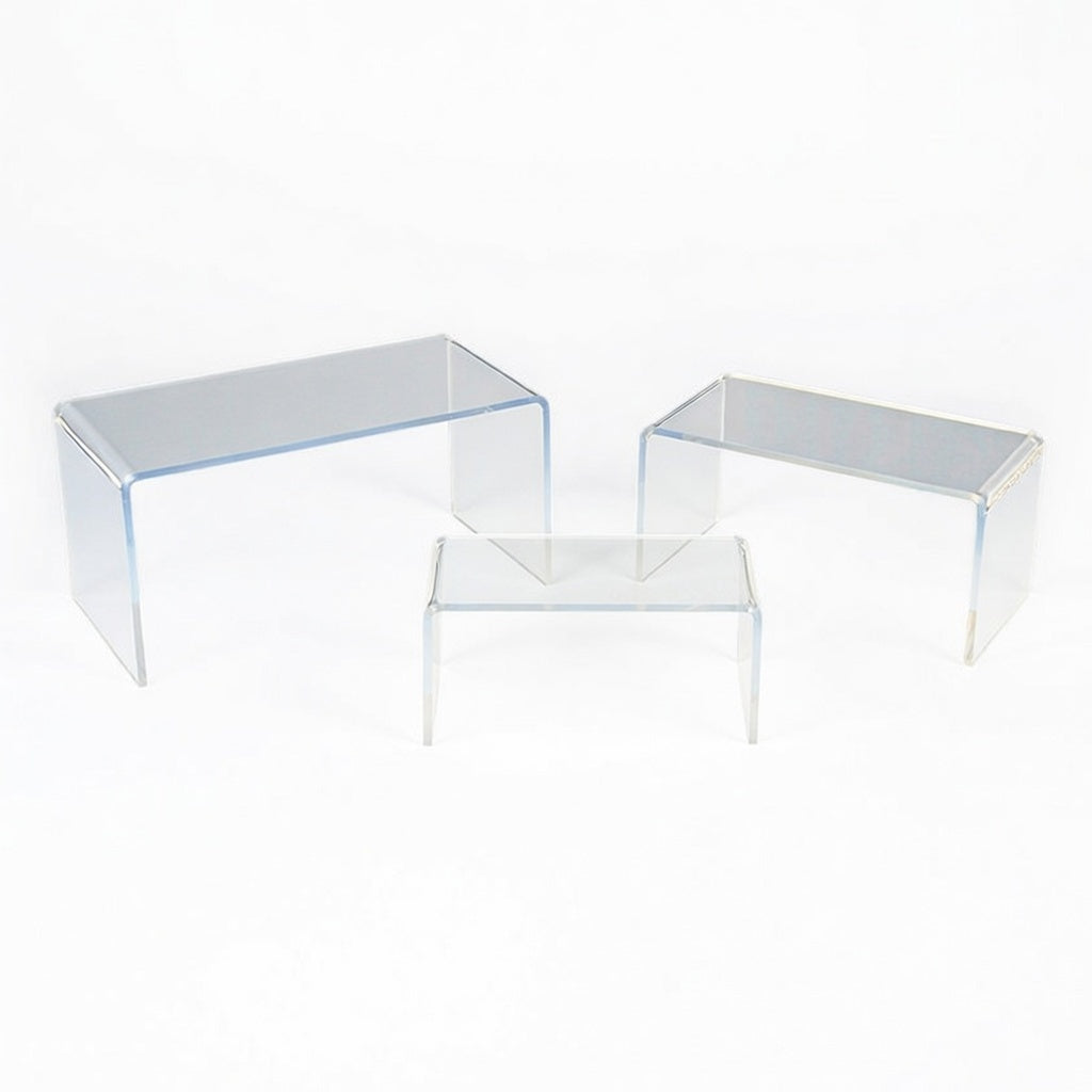 1/4-Inch Thick Wide Acrylic Riser Displays