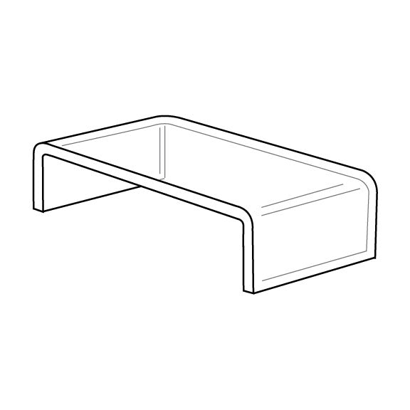 3/16-Inch Thick Wide Acrylic Risers