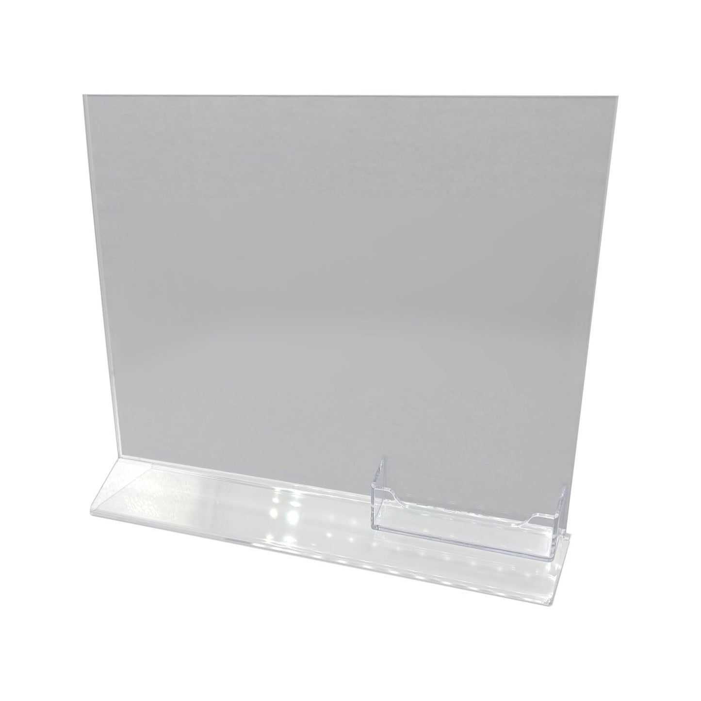 Top Load 11 x 8.5 Sign Holder with Business Card Holder