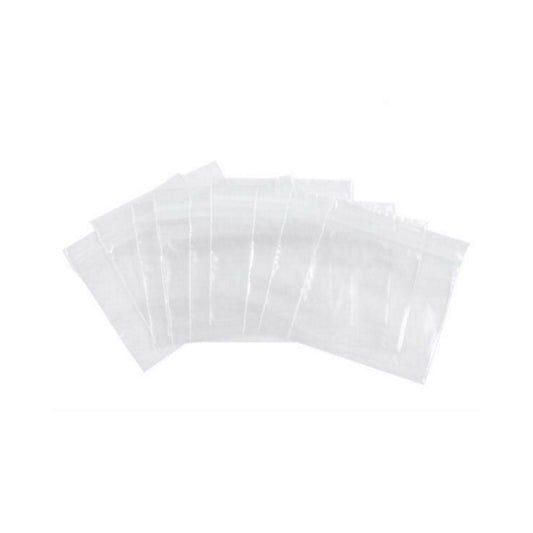 2 Mil 6 x 6 Clear Resealable Poly Bags, Pack of 100