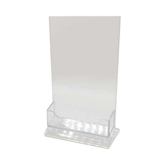 Top Load 4 x 6 Sign Holder with Business Card Holder