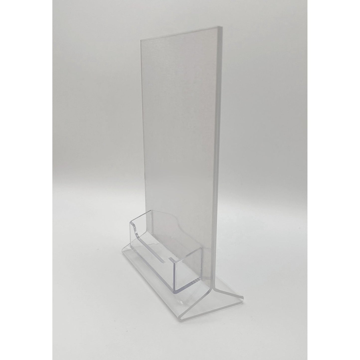 Top Load 5 x 7 Sign Holder with Business Card Holder