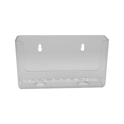 Clear Wall Mount Brochure Holder for 6 x 8.5 Half-Page Brochures