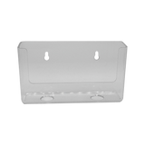 Clear Wall Mount Brochure Holder for 6 x 8.5 Half-Page Brochures