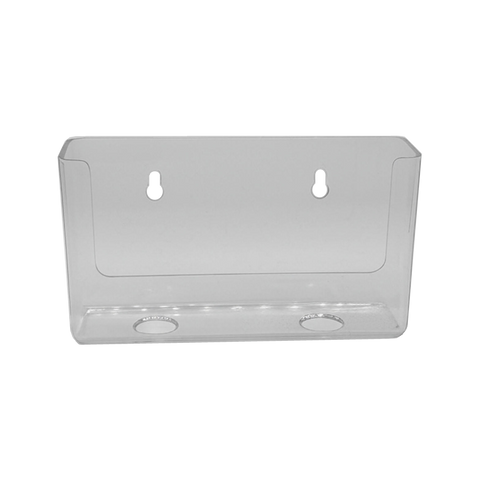 Clear Wall Mount Brochure Holder for 6 x 8.5 Half-Page Brochures