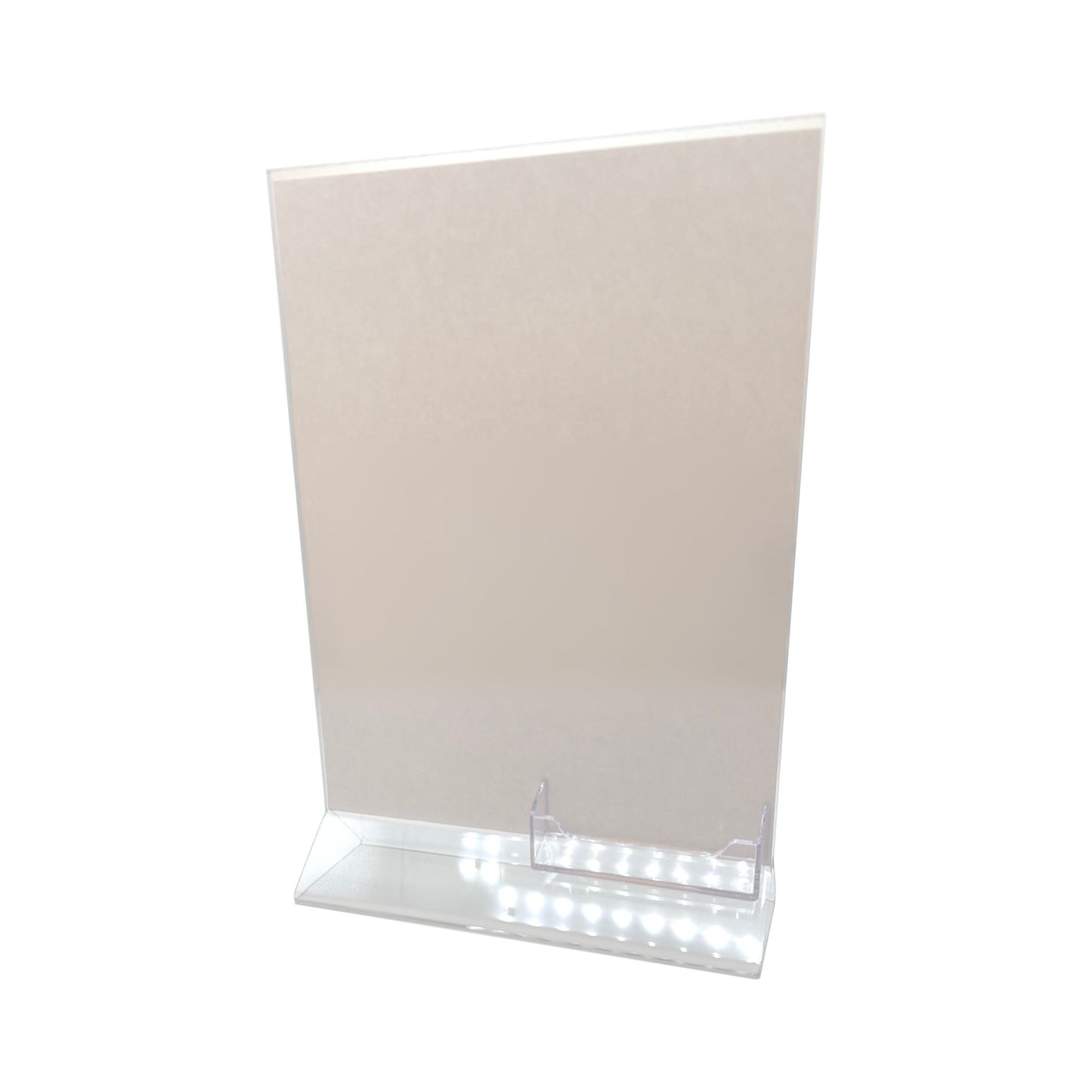 Top Load 8.5 x 11 Sign Holder with Business Card Holder