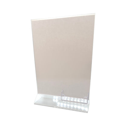 Top Load 8.5 x 11 Sign Holder with Business Card Holder
