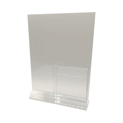 Top Load 8 x 10 Sign Holder with Brochure Holder