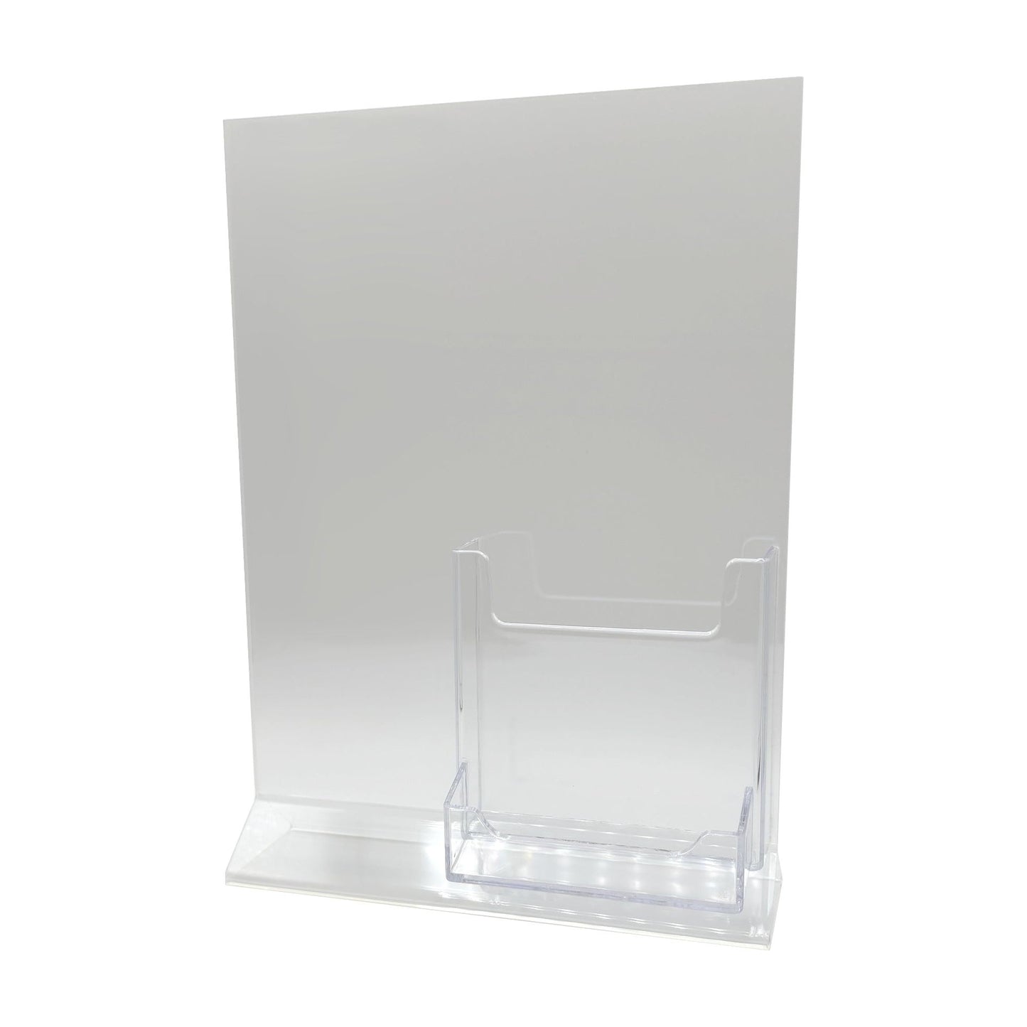 Top Load 8 x 10 Sign Holder with Brochure and Business Card Holder