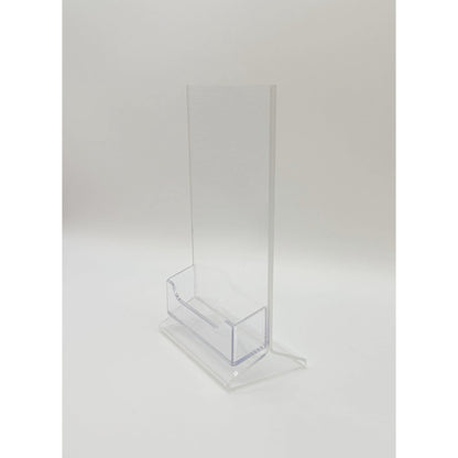 Top Load 4 x 6 Sign Holder with Business Card Holder