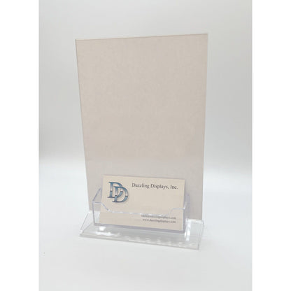 Top Load 5 x 7 Sign Holder with Business Card Holder