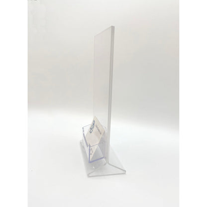 Top Load 5 x 7 Sign Holder with Business Card Holder