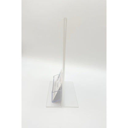 Bottom Load 5 x 7 Sign Holder with Business Card Holder