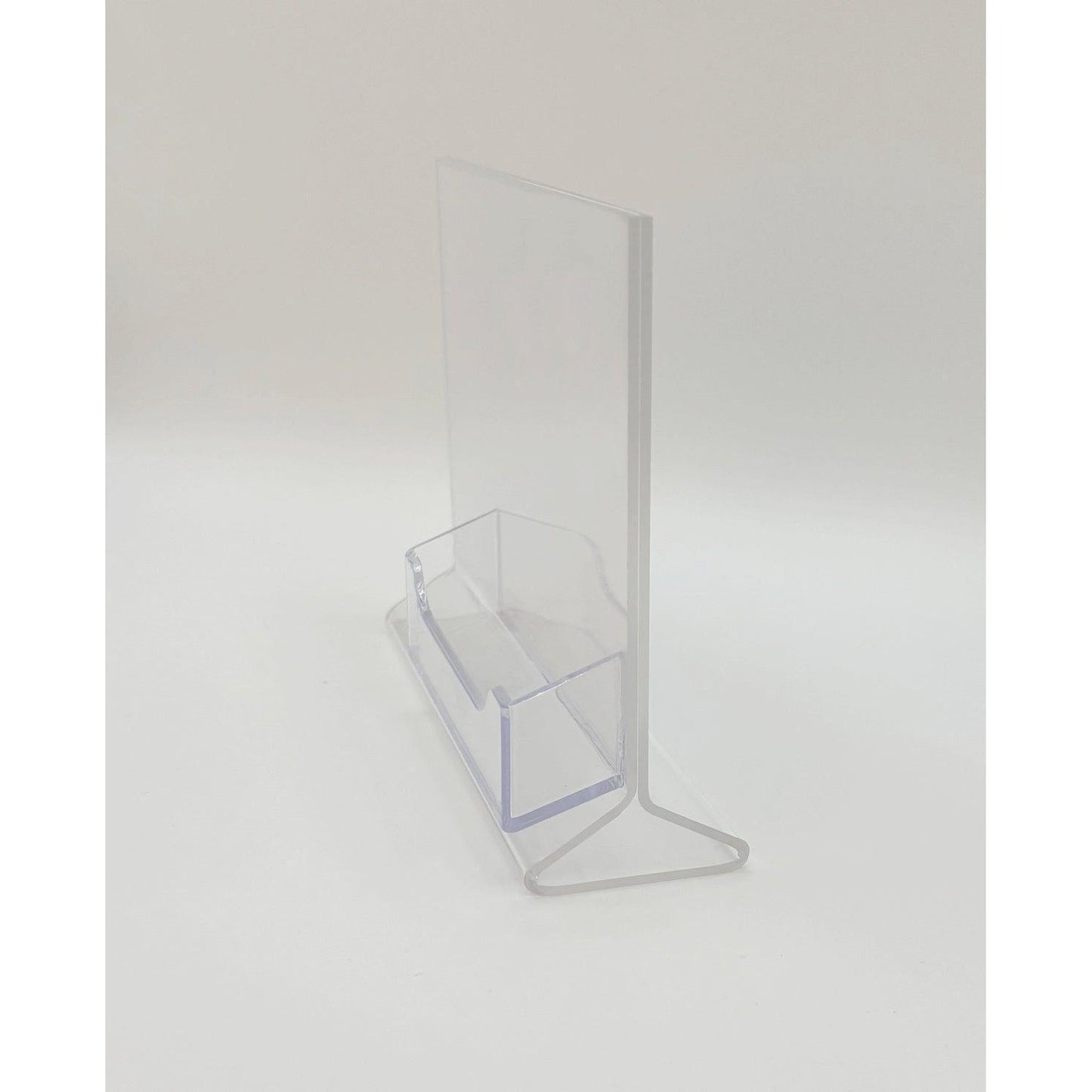 Top Load 6 x 4 Sign Holder with Business Card Holder