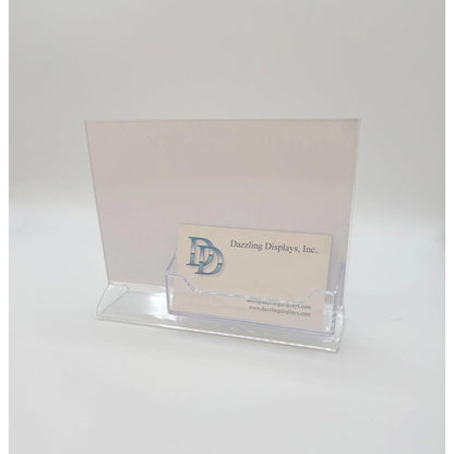 Top Load 6 x 4 Sign Holder with Business Card Holder