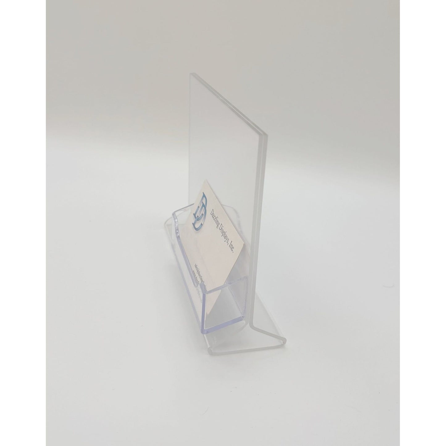 Top Load 6 x 4 Sign Holder with Business Card Holder