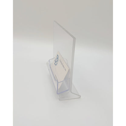 Top Load 6 x 4 Sign Holder with Business Card Holder