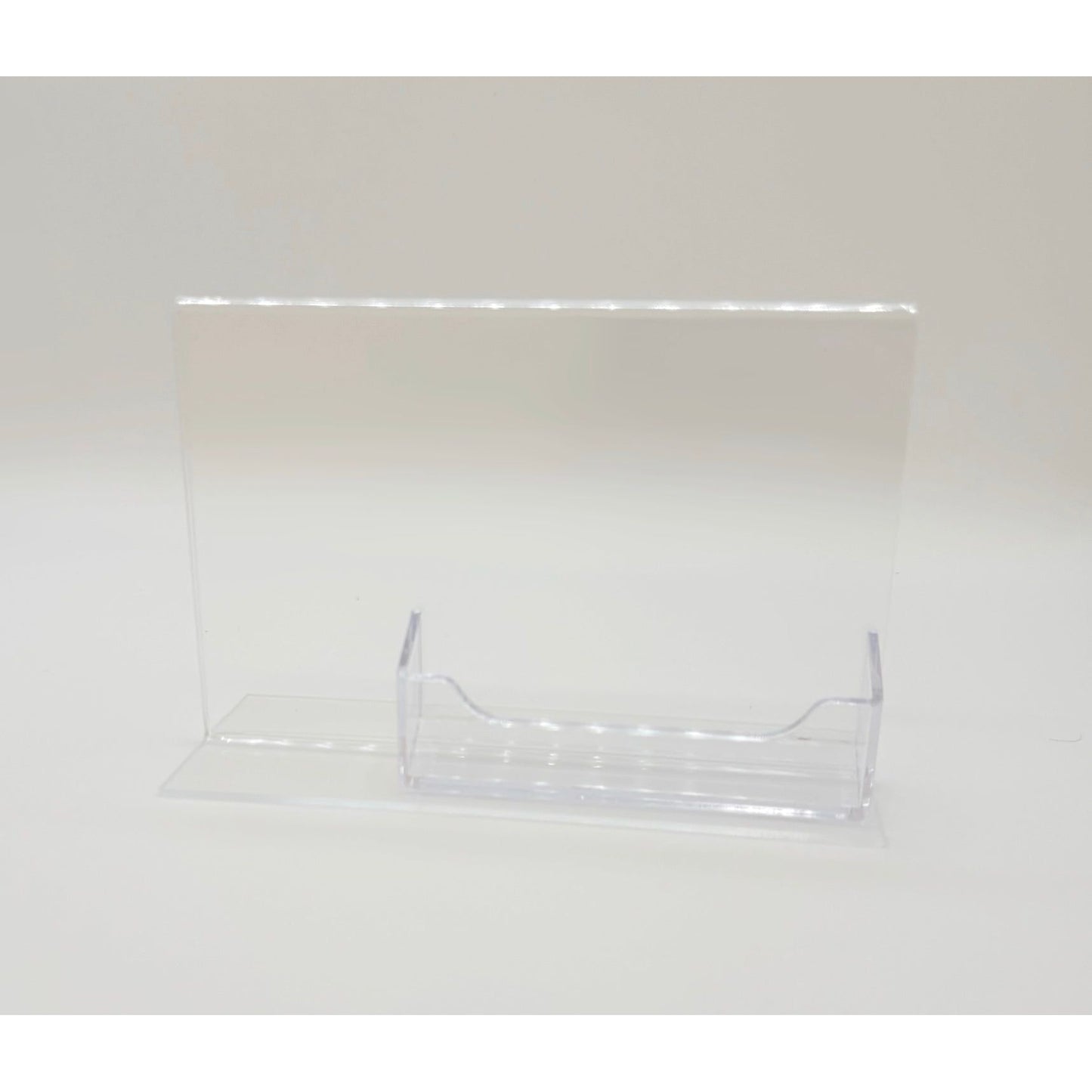 Bottom Load 6 x 4 Sign Holder with Business Card Holder