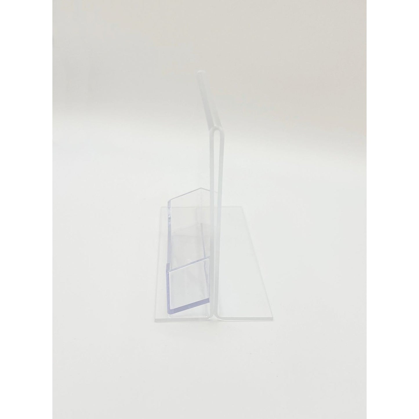 Bottom Load 6 x 4 Sign Holder with Business Card Holder