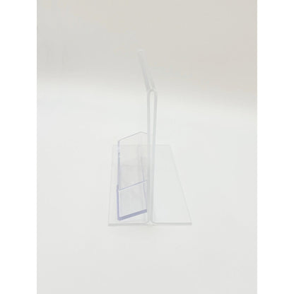 Bottom Load 6 x 4 Sign Holder with Business Card Holder