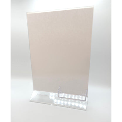 Top Load 8.5 x 11 Sign Holder with Business Card Holder